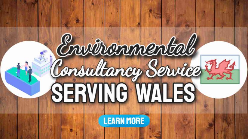 Image text states: "Environmental Consultant Service for Wales".