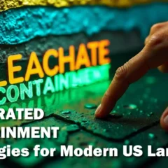 Featured image with text: Integrated Containment Strategies for Modern Landfills, HDPE lining graphic.