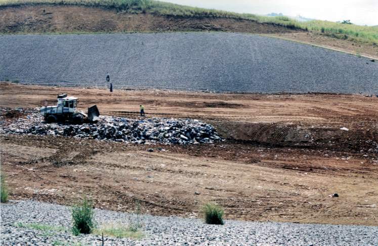 A lined landfill cell, but will it have been recorded and even if the location is known, have the waste types been recorded?