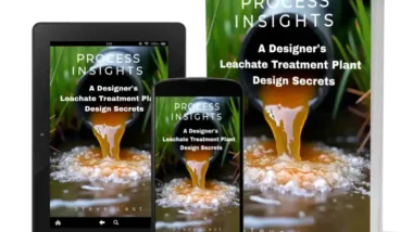 A Designers Insights into Leachate Treatment Plant Design - Featured Image of 3D covers on 3 devices.